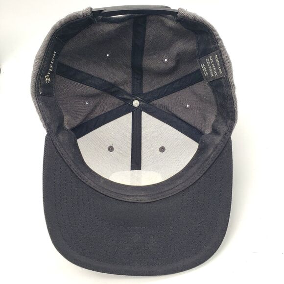 BRIXTON Supply Oath III Snapback Hat Grey & Black Adjustable Wool Cap - Picture 6 of 9